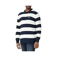 lacoste pull-over homme marine/farine xxl