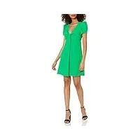 bcbgmaxazria robe de soirée évasée à manches courtes pour femme, vert, xx-small