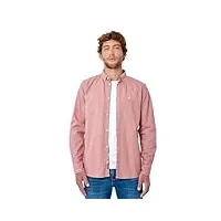 kaporal - chemise vieux rose homme en 100% coton - tomek - m - rose