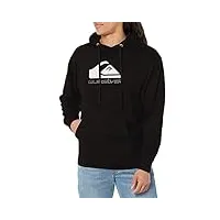 quiksilver men's mw logo hoody hooded fleece sweatshirt, black, s