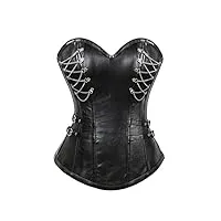 zying dames élégant glisser la fermeture à glissière en acier os palais corset dames corset corset corset corset (color : a, size : s code)
