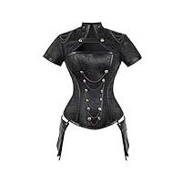 zying palais mode de quatre pièces et corset élégant, dames sculpter et porter corset rétro (color : a, size : m code)