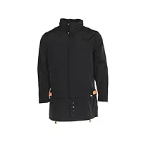 puma top of the key men s parka long jacket , black (as1, alpha, m, regular, regular, medium)