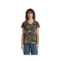 g-star raw all over top femme ,multicolore (turf woodland camo d22078-c334-d435), l