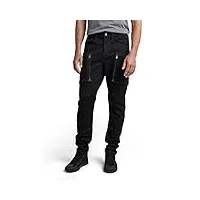 g-star raw pantalon cargo zip pocket 3d skinny homme ,noir (dk black d21975-c105-6484), 33w / 32l