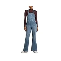 lee factory flare overall salopette, downtown, large aux femmes