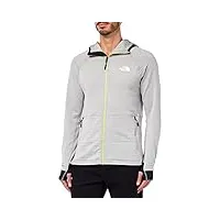 the north face dimensions approximatives : sweat à capuche, meld grey light heather, s homme