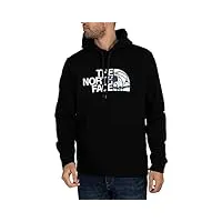 the north face - men's graphic half dome pullover hoodie (capuche) - tnf black - m