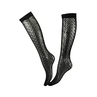 calze prestige (2 paires ) chaussettes femme perforées, élastiques, en microfibre très douce effet soie.