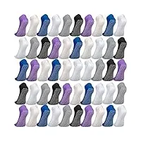 lot de 36 paires de chaussettes antidérapantes pour femme - pour le yoga, le pilates - chaussettes antidérapantes, multicolore, m