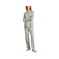 ringella pyjama pour femme avec haut boutonné 2511219, gris clair, 42