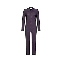 ringella pyjama pour femme avec boutonnière 2511235, bleu foncé, 38