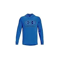 under armour men's ua rival terry pullover hoodie 1369470 (xx-large, blue reef 186)