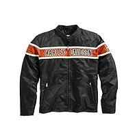 harley-davidson generations casual outdoor veste fonctionnelle pour homme noir orange taille 5xl