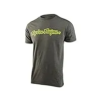 troy lee designs - tld t-shirt signature - olive heather olive heather - s - olive heather