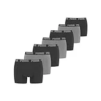 puma lot de 7 boxers basiques pour homme, gris foncé/noir, xxl
