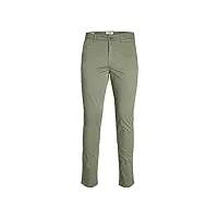 jack & jones jpstmarco jjbowie noos pantalon chino, vert lichen, 34w x 32l homme