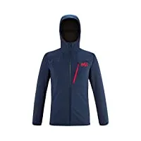 millet - magma shield hoodie m - veste softshell pour homme - membrane coupe-vent - randonnée, lifestyle