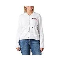 love moschino cardigan veste, blanc optique, 44 femme