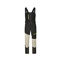 ziener pantalon de ski talinis-bib - sympatex - bretelles - sans pfc - noir/beige argenté - taille 52