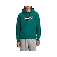 levi's standard graphic sweatshirt sweat à capuche homme, bw hoodie evergreen, m