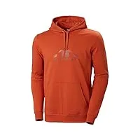 helly hansen nord graphic pull over sweat À capuche chemise, canyon, xl homme