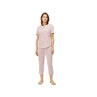 rösch femme pyjama coton manches courtes rayures à pois 1884144 50 c11798