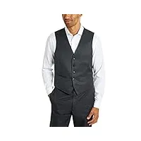 van heusen combinaison de coupe classique séparée gilet de costume d'affaires, gris moyen, s homme
