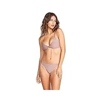 volcom bas de maillot de bain hipster sans couture (tailles standard et grandes) bikini, violet raisin, 34 femme