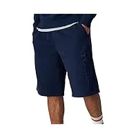 champion rochester 1919 logo long bermuda shorts, bleu marine (eco-fuure), m homme