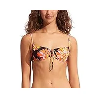 seafolly maillot de bain bralette à armatures bikini, palmsprings black, 40 femme