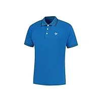 dunlop sports polo club pour homme t-shirt de tennis, bleu/bleu marine, xxl