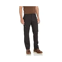 carhartt rugged flex relaxed fit ripstop pantalon cargo de travail utilitaire, noir, 36w x 36l homme