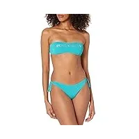 emporio armani bikini pour femme avec logo lover band and bow brésilien ensemble, turquoise