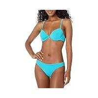 emporio armani maillot de bain pour femme avec logo lover sculpture ensemble bikini, turquoise