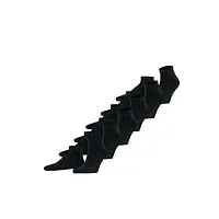 falke happy 6-pack m sn coton unies lot de 6 paires, chaussettes basses homme, noir (black 3000), 39-42