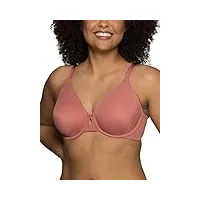 vanity fair soutien-gorge non doublé avec armatures pour femme (34c-44ddd), lissage - canyon rose, 100d