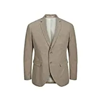 jack & jones jprriviera linen blazer slim fit sn veste de costume, beige/coupe : coupe ajustée, 52 homme