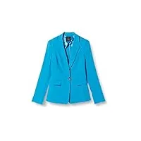 pinko equilibrato giacca lino stretc veste de costume d'affaires, f71_blu direttorio, 40 femme