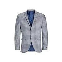 jack & jones jprsolaris blazer sn veste de costume, blue horizon/checks : super slim fit, 52 homme