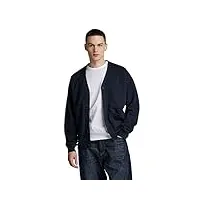 g-star raw essential cardigan relaxed sweatshirt homme ,bleu (salute d22736-d395-c742), xxl