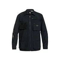 quiksilver mens long sleeve woven tops - under sky ls shirt (black, x-large)