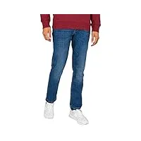 superdry vintage slim straight jeans pantalon de costume, mercer mid blue, 34w x 32l homme