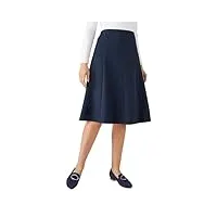 damart - jupe confort Évasée pour femme, coupe standard, marine foncé, 36
