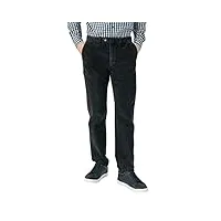 damart - pantalon velours côtelé pour homme, coupe standard, noir, 40