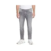 pioneer pantalon 5 poches en denim stretch pour homme jeans, buffies usées gris clair, 36w x 32l