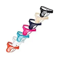 faringoto bikini pour homme transparent string string string slip gay sous-vêtements, 7 couleurs., l