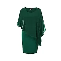 hanna nikole robe crayon grande taille robe tunique extensible pour femme vert foncé 22 plus