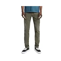 ag adriano goldschmied tellis modern slim pantalons, 7 ans soufre armory green, 42 homme