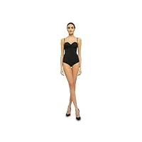 wolford mat de luxe body string forming pour femme body réglable confortable sans couture lingerie élégante, noir, a (s)